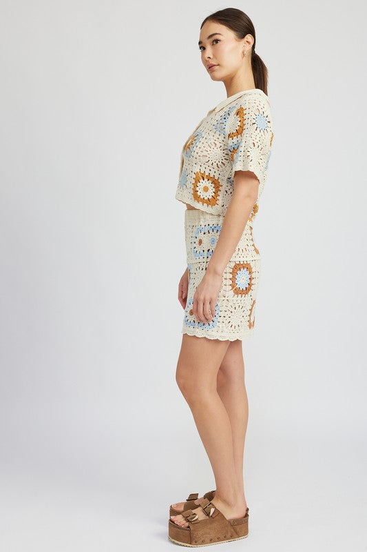Sunbeam Crochet - Mini Skirt