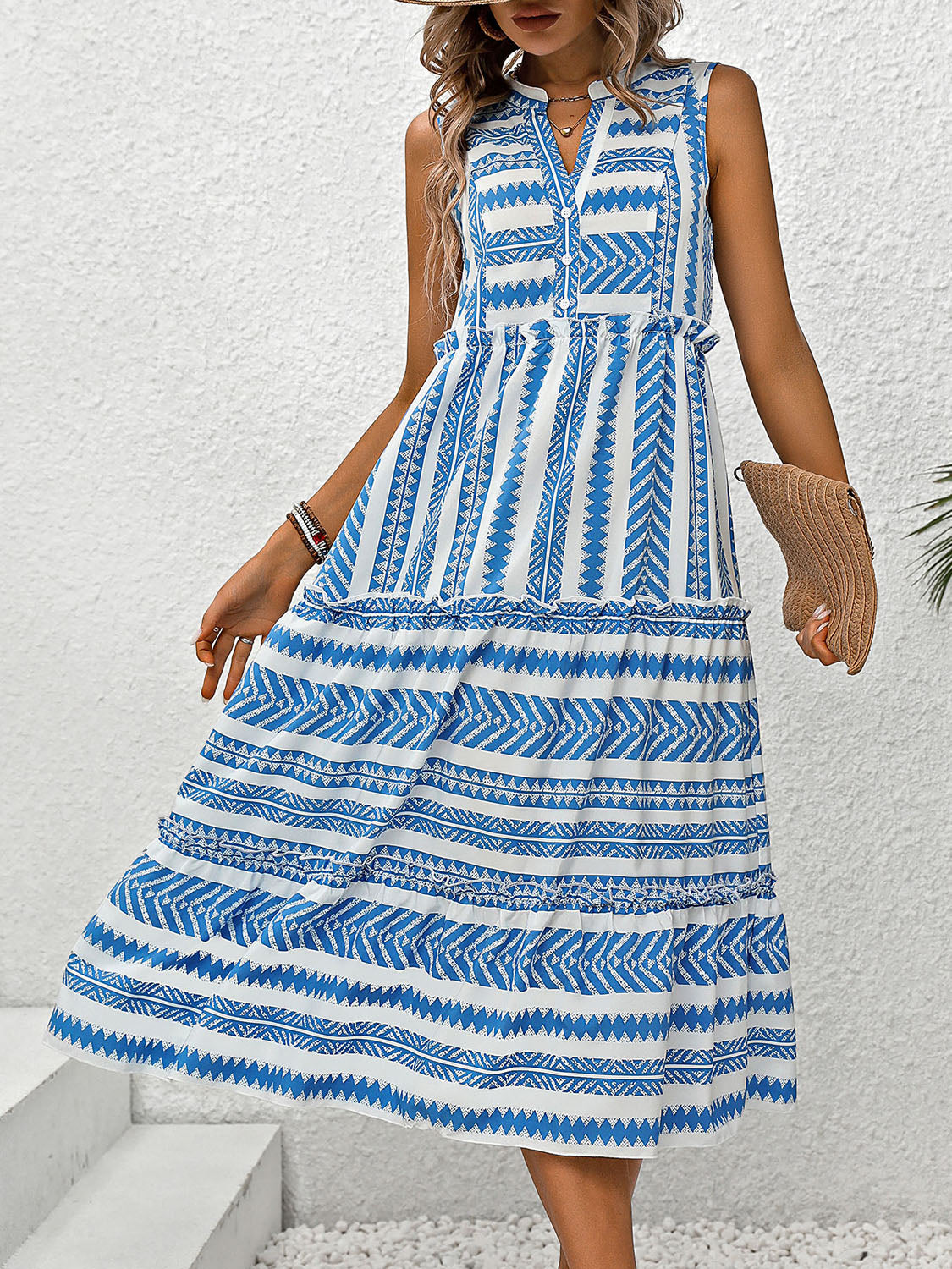Blue Seas - Sleeveless Dress